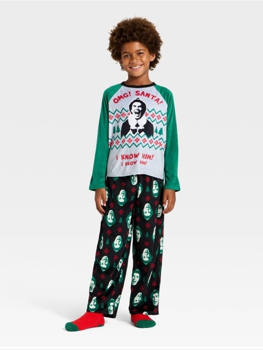 New Elf Christmas Pajama Set, Size 8